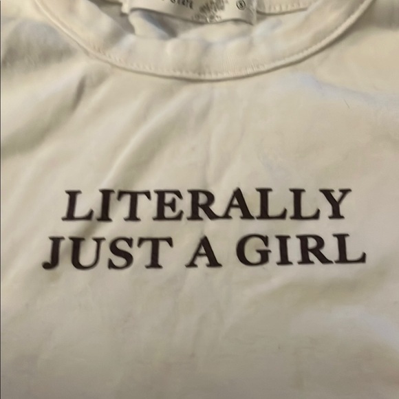 Altar'd State Cream Fitted Cap Sleeve Tee - Picture 5 of 5